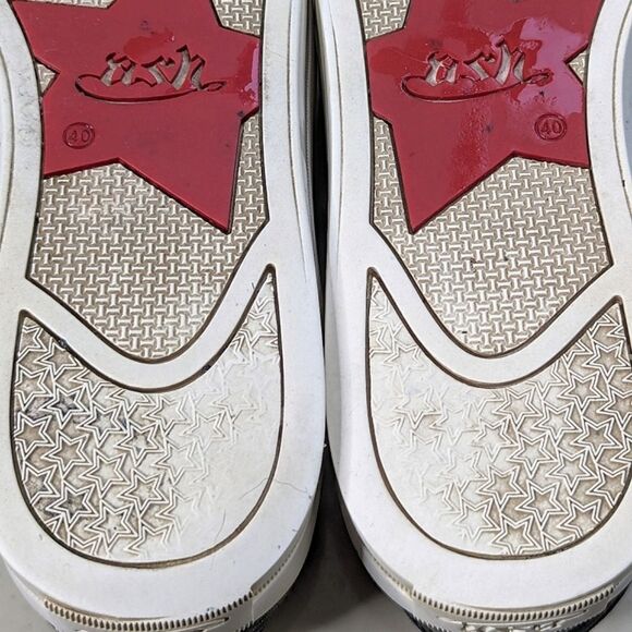 ASH Leather Suede Animal Print Platform Slip On Sneakers size 40 Unisex - Picture 15 of 15